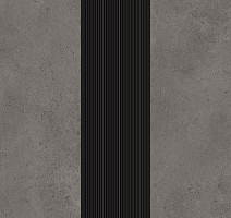 Линолеум Forbo Sarlon Complete Step 637299 cement medium grey, nose black.jpg фото 1 | FLOORDEALER